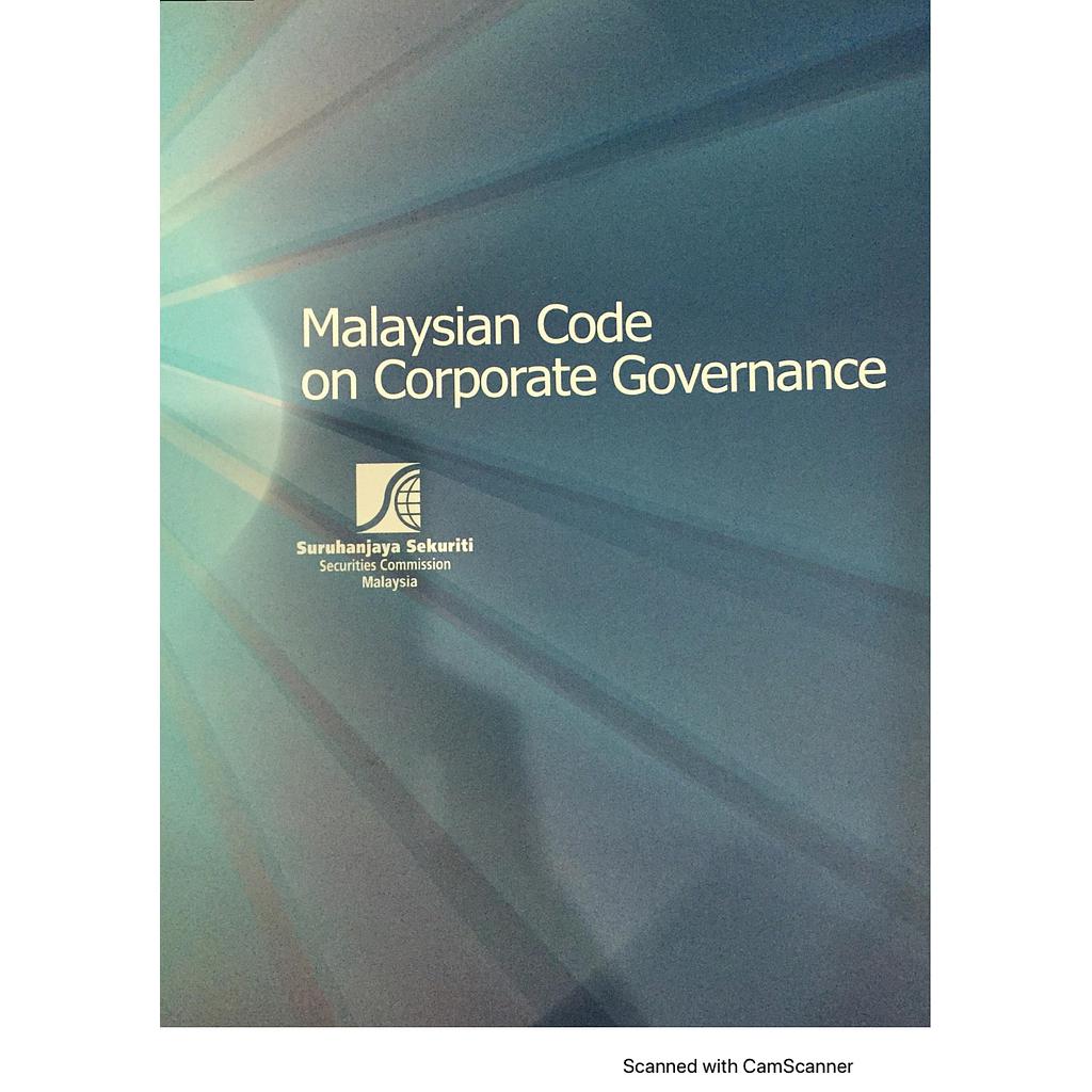 Malaysian Code on Corporate Governance 2017